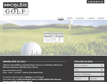 Tablet Screenshot of immobilieredugolf.com